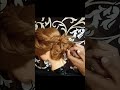 Peacock inspired bridal updo short hair।Wedding hairstyle ideas।