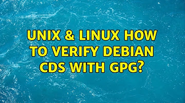Unix & Linux: How to verify debian cds with gpg?