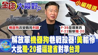 解放軍機器狗巷戰殺器!美國輸慘|大批殲20擺福建省對準台灣|【全球大視野】@Global_Vision  小編精選