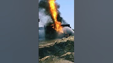 An uncontrolled fire broke out after 240 tonnes dumper overturned. #fire #mining #cat #240te #dumper