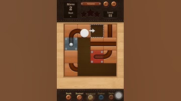 Roll the Ball slide puzzle Talented Level 55 Solution