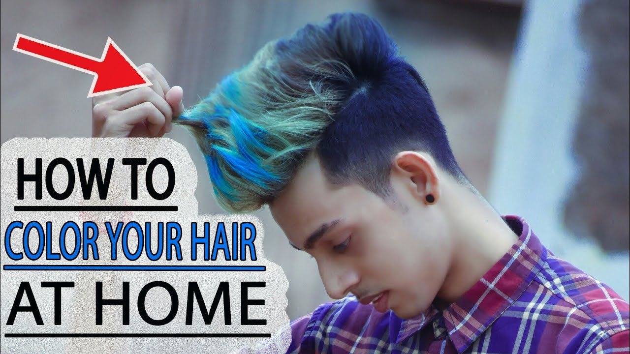 Blue hair colour for baby boy - YouTube