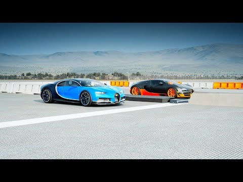 2018 Bugatti CHIRON vs Bugatti VEYRON Super Sport Drag Race! Forza 7