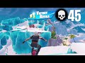 45 Elimination Solo Squads Gameplay &quot;Zero Build&quot; Win (NEW Fortnite Chapter 4 Season 4)