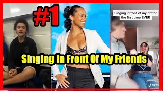 Singing In Front Of Friends #1 Compilation Of The Best Reactions