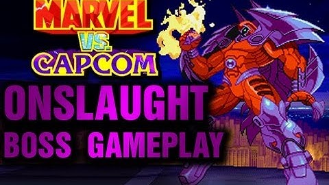 Marvel vs Capcom PSX - Onslaught Game play