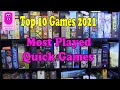 Top 10 Games 2021 - My Most Played Quick Games 2021