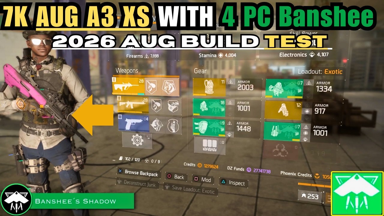 Bringing Back an Old Meta SMG… AUG A3 XS + 4pc Banshee | The Division