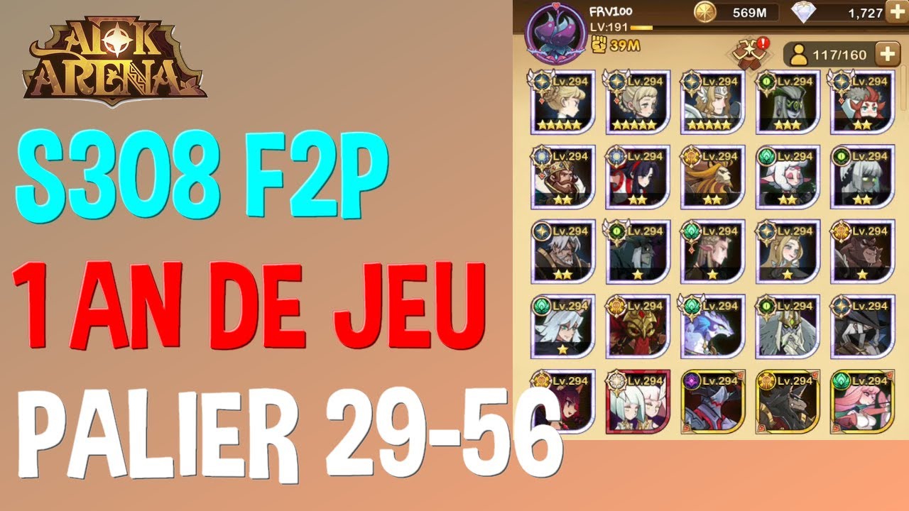 Aperçu après 1 an de jeu – AFK Arena S308 F2P (FR)