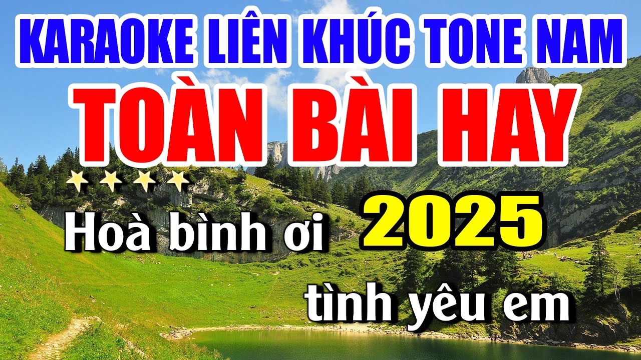 Karaoke Liên Khúc Quê Hương Tuyển Chọn Nhạc Sống Khánh My - Tone Nam Toàn Bài Dễ Hát Nhất