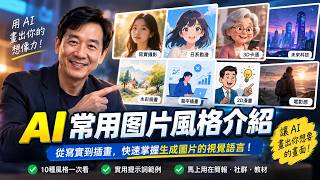 Master AI Image Generation! 10 Essential Art Styles Explained: Realistic, 3D Cartoon, Manga, Wate...