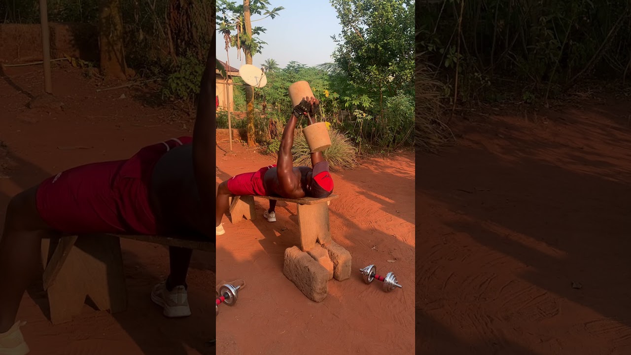 Dumbbell chest workout 🏋️ 