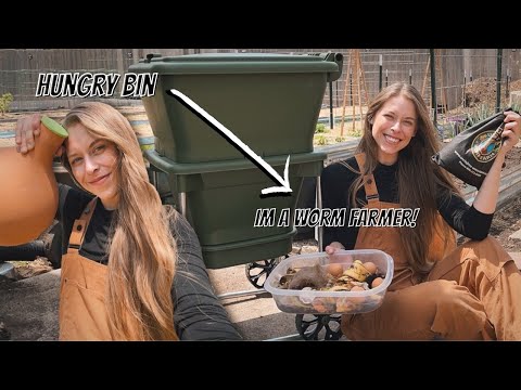 Vermicomposting! Setting Up A Hungry Bin & Becoming A Worm Farmer! + Planting Seed Potatoes!