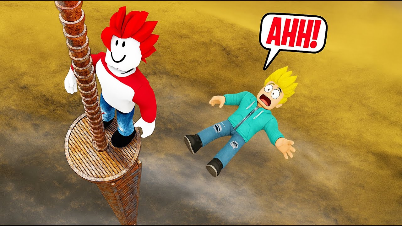 Can You Survive the Tower Fall in ROBLOX ? 🗼🗼