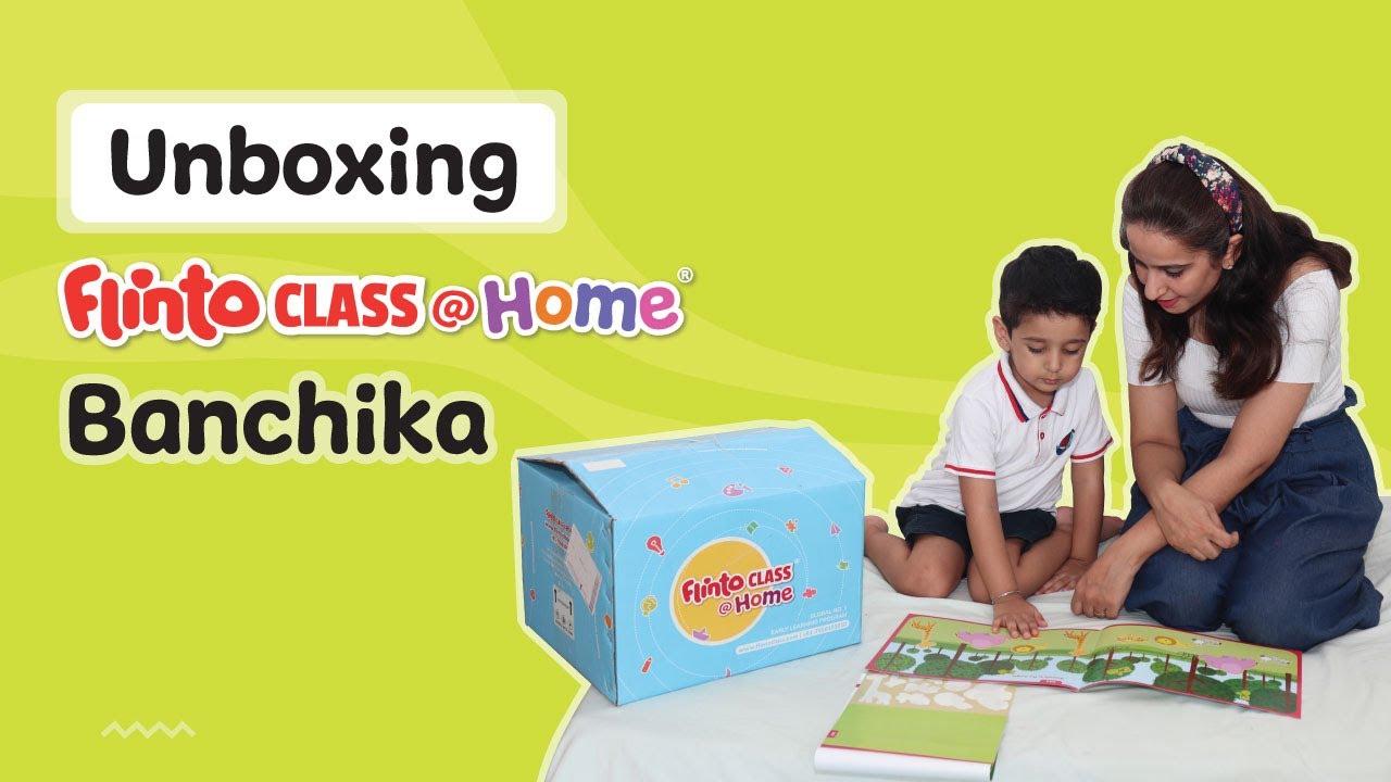 Flintoclass Unboxing in English | Study Material for Playschool, Nursery, LKG UKG | Flintoclass@HOME