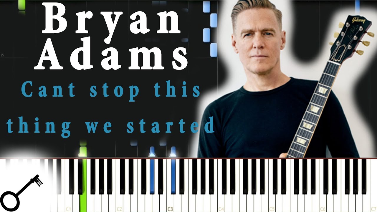 Bryan Adams Cant stop this thing we started [Piano Tutorial