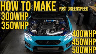 How To Make X Horsepower In A Subaru Wrx Sti Post Green Speed