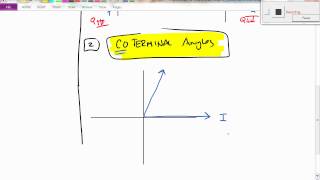 7 4 Day 2 Reference & Coterminal Angles