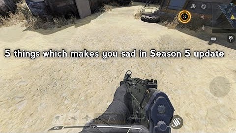 5 things which is making every CODM player sad in Season 5
