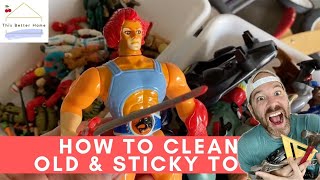 🍒 Make Your Old Vintage Toys NEW➔ How to Clean & Remove Sticky & Tacky Residue From Childhood Toys
