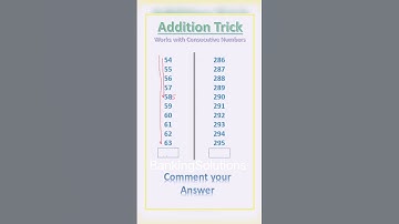 Addition Trick | add 10 numbers in 2 sec #education #shorts