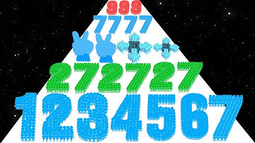 Crowd Number 3D vs Pushharder - Satisfying Mobile Game (ASMR Gameplay, Math Games)