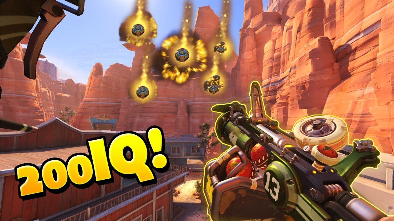 RARE 200IQ Junkrat Trick..! - Overwatch Funny Moments & Best Plays 34