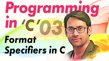 C Programming 03 Format specifiers in C