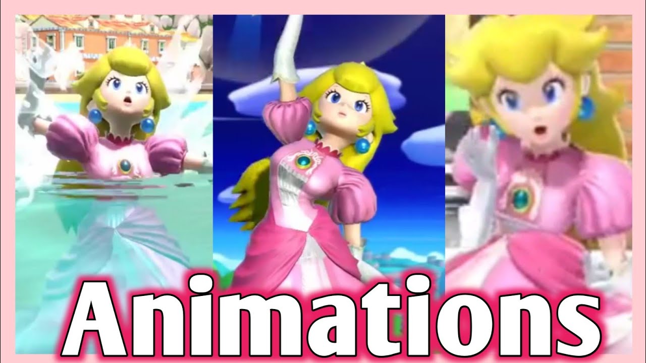 ❤️Smash Bros. Ultimate - Peach Animations❤️