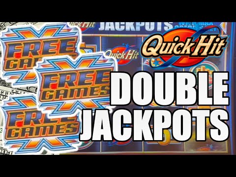 HITTING 2 JACKPOTS ON HIGH LIMIT QUICK HIT SLOT MACHINE