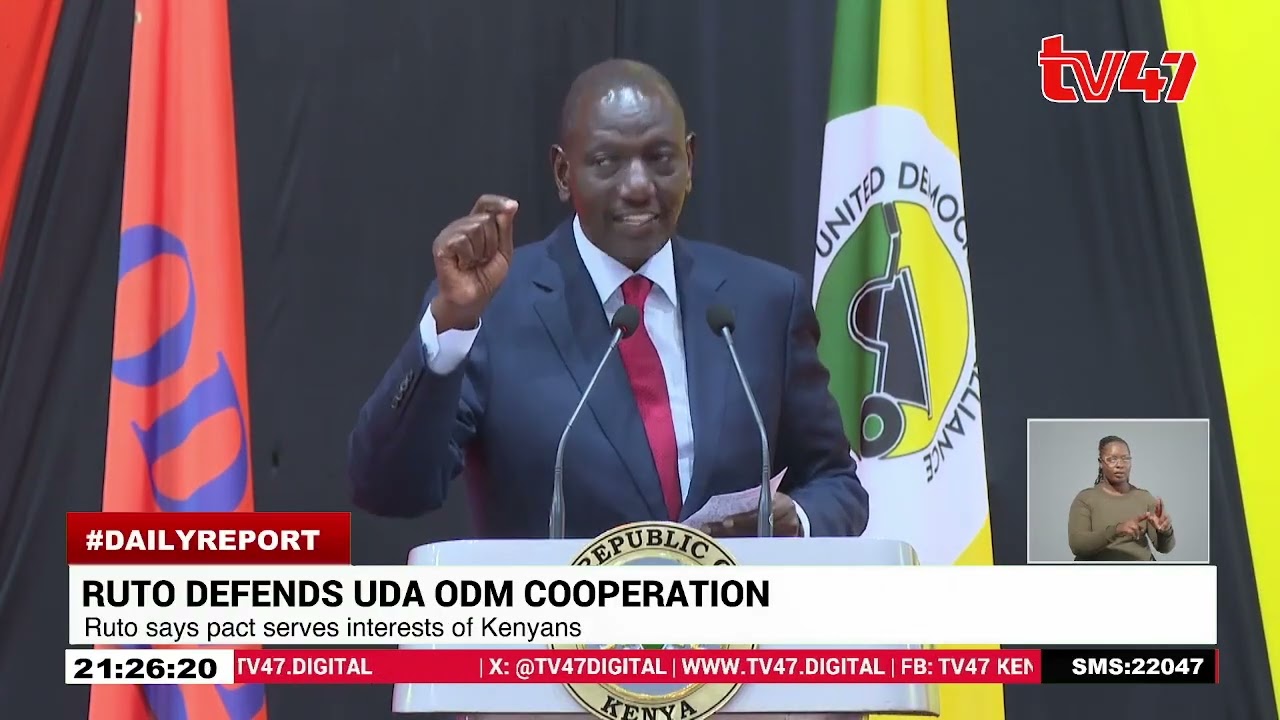 Ruto dismisses critics of UDA–ODM pact adding the pact serves interests of Kenyans