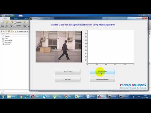 Background Estimation using Matlab with Mode Algorithm