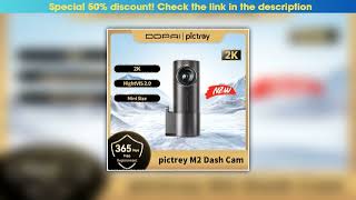 Best Seller 2025 New Dash Cam Pictrey M2 2K Resolution Smart Voice Control Support 24H Parking Moni