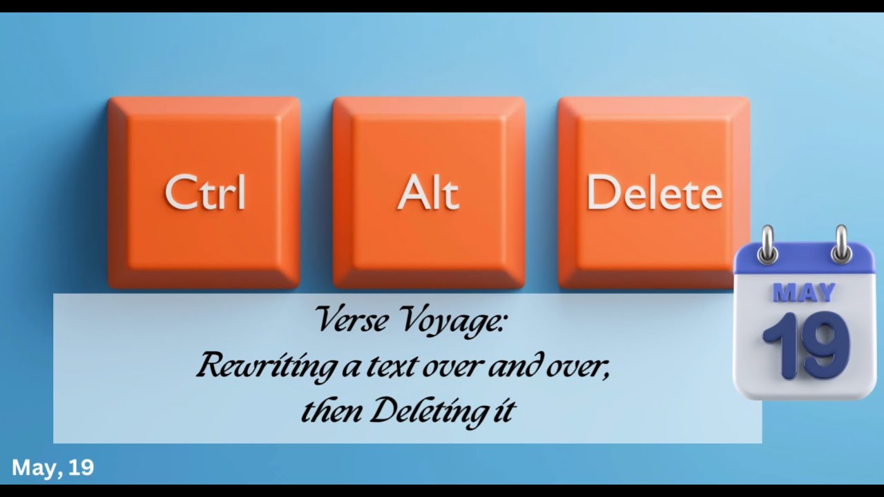 Rewriting a text over and over, then Deleting it - YouTube