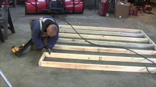 Building the 8x8 shed - Framing walls and erecting building In this video I will show how I layout the lumber for the walls. I talk a little 