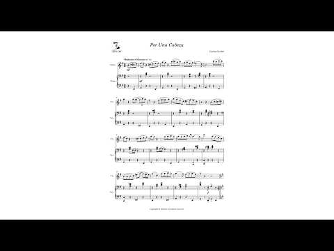 ポル・ウナ・カベーサ (Por Una Cabeza) - バイオリンとピアノ (Vln, Pno) - Carlos Gardel