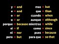 Spanish Conjunctions Quiz