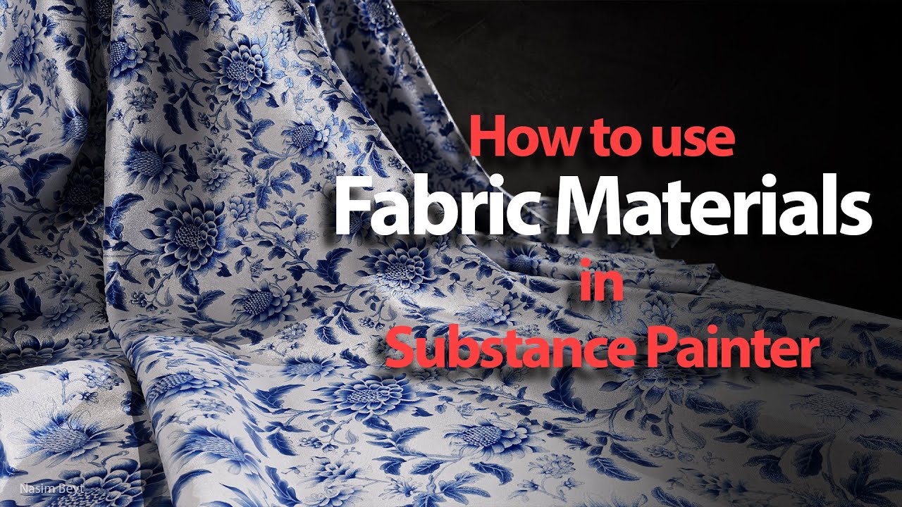 How to use fabric material in Substance Painter Delph Silk Fabric