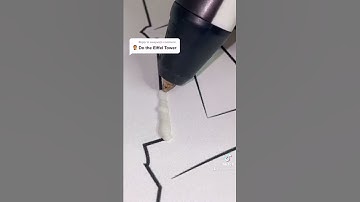 3D Printed Eiffel Tower-Easy DIY #shorts
