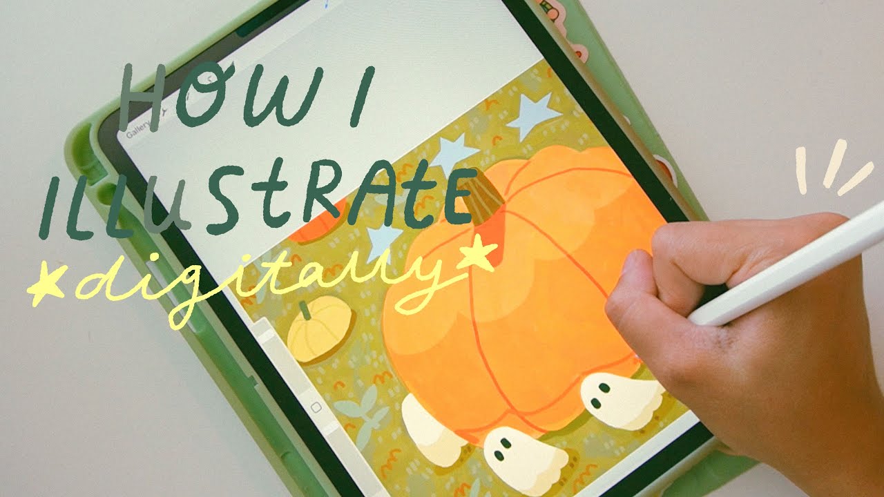 how i digitally draw using procreate! updated process + brushes - YouTube