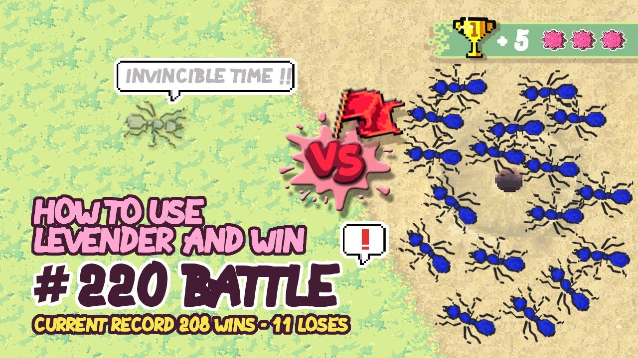 220 Pocket Ants Battle How to use Levender and Win YouTube