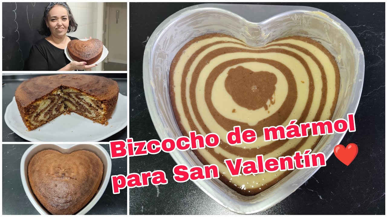 Bizcocho mármol de San Valentín ❤️