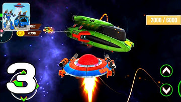 Bus Robot Car Transform War Game Spaceship Robot-Spaceship Wars Part 3(Android GamePlay Walkthrough)