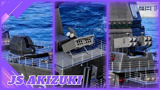 JS Akizuki - June free battle pass ship: Modern warships Gameplay (4K HDR) UPDATE 0.80