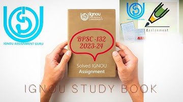 BPSC -132 || Assignment Solved || July 2023& Jan 2024...... #bpsc132  #ignou  @Visionstudybook
