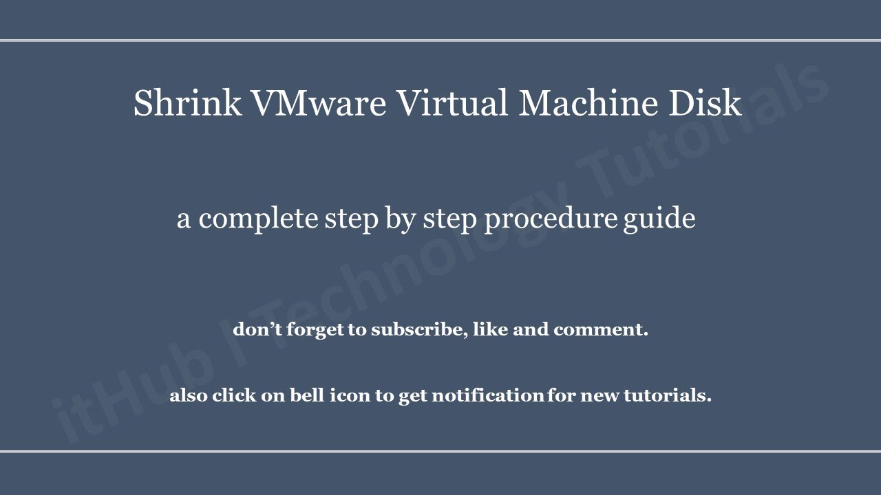 How To Shrink A Linux Virtual Machine Disk With Vmwar vrogue.co