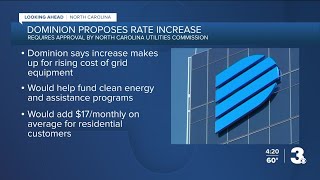 Dominion Energy proposal could increase monthly rates by $17 in North Carolina