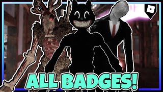 HOW TO GET ALL 15 BADGES in Creepypasta Life RP
