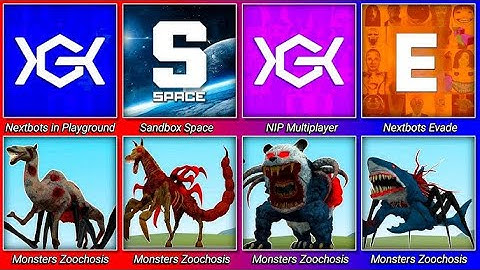 Sandbox In Space Zoochosis VS Sonic Nextbots In Playground mod, Stepbot...