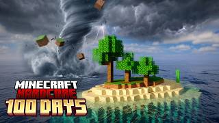 100 Days on a Empty Deserted Island in Hardcore Minecraft